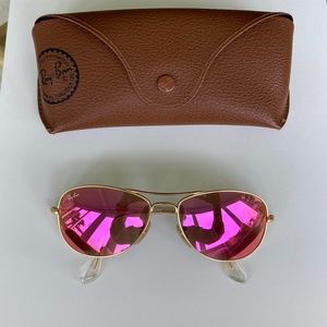 Ray-Ban 3362 cockpit pink polarized sunglasses